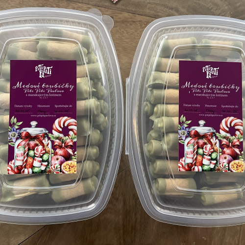 vánoční marakujové trubičky